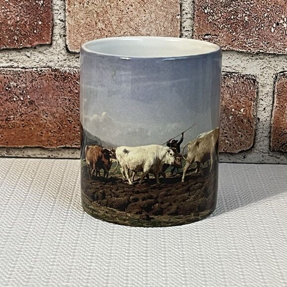 Ringling Museum of Art Ploughing in Nervais Painting Ceramic Mug 16oz - Picture 8 of 10